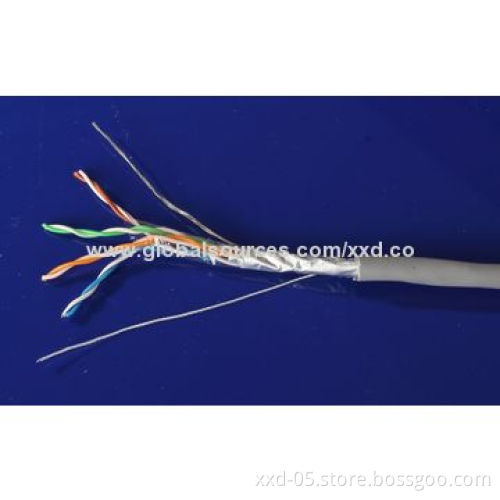 SFTP CAT5e LAN Cable with 24AWG Copper Conductor, Up to 120m Working Distance